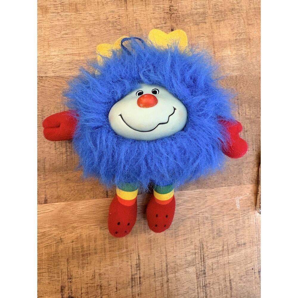 Vintage Rainbow Brite Sprite Champ Blue 1983 Soft Plush Toy 7”